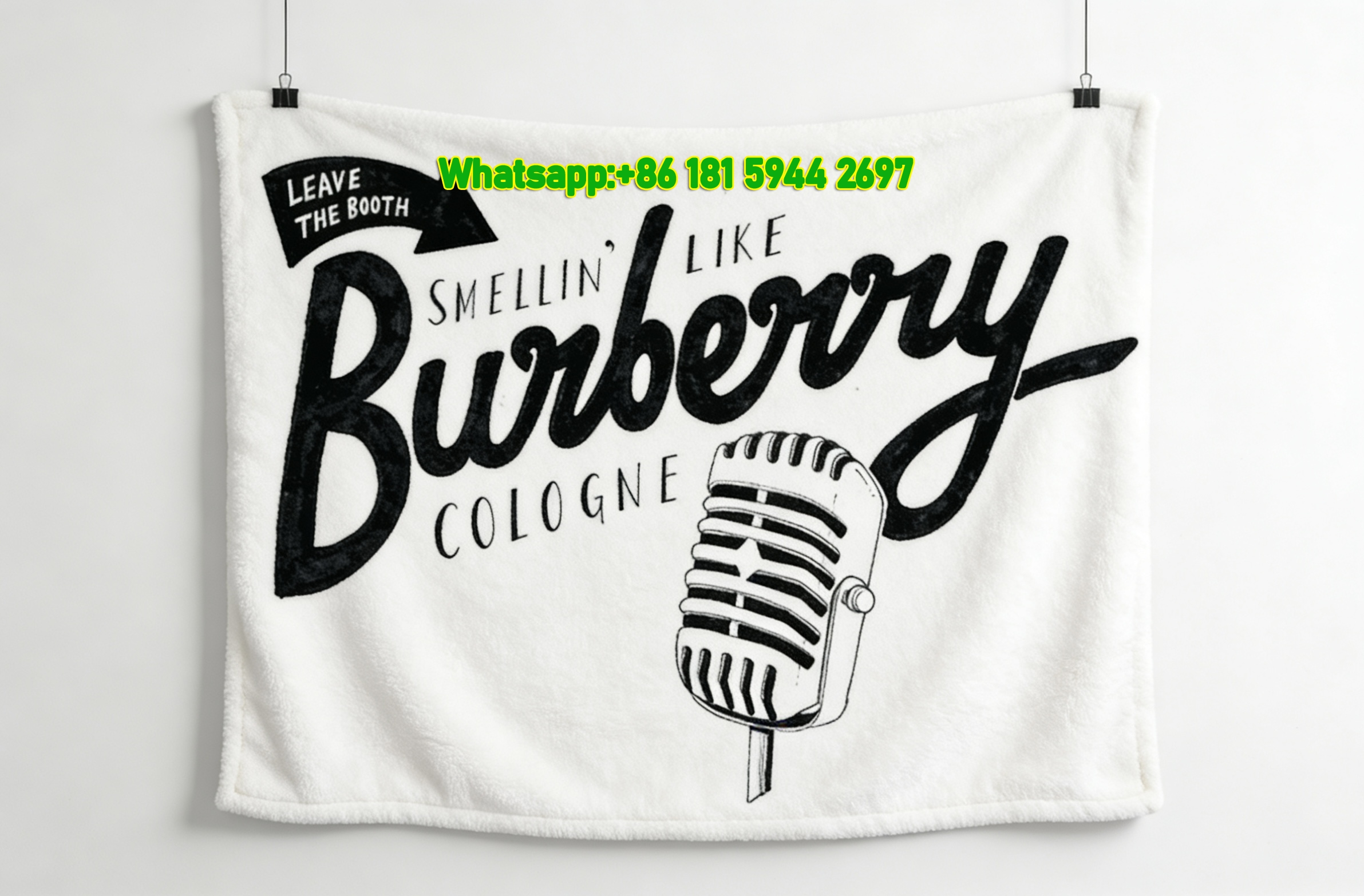 Burberry Flannel Throw Blanket for Sofa B090
